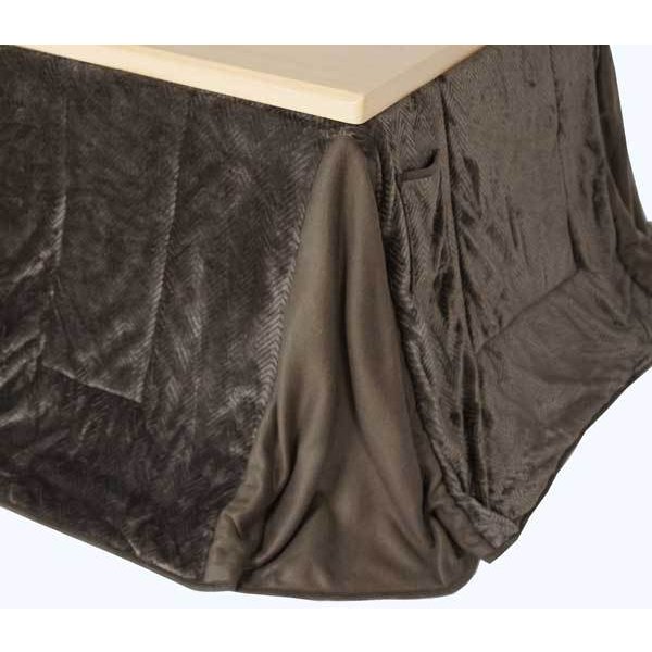 ダイニングこたつ布団 正方形90角コタツ用 無地 リバーシブル プレイン90 ハイタイプ高脚用薄掛け布団