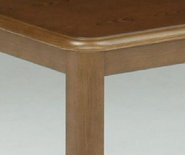 ハイタイプこたつテーブル ダイニングコタツ90×60センチ 長方形こたつ ブラウン色