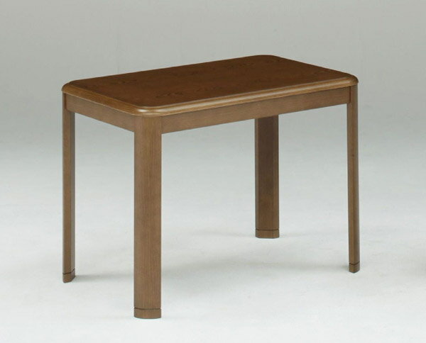 ハイタイプこたつテーブル ダイニングコタツ90×60センチ 長方形こたつ ブラウン色