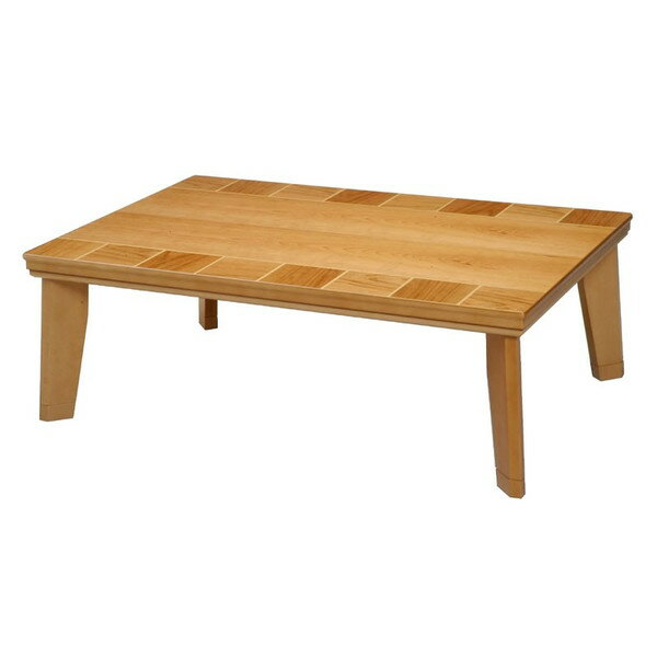 こたつ　120幅長方形　コタツテーブル　ブロック120　天然杢ブラックチェリー突板　国産品