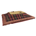 こたつ布団 180センチ巾こたつ用 KF-388 和風格子柄 長方形こたつ掛け布団(掛け敷きセット) 国産品