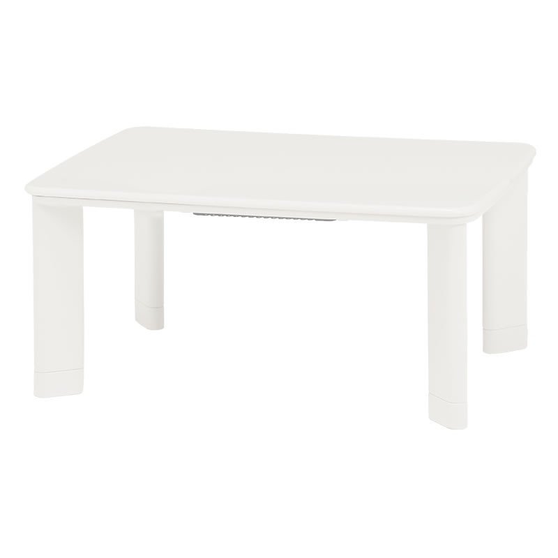 こたつテーブル 小型長方形90×60センチ ホワイト色（白色） コパン 家具調コタツ ローテーブル