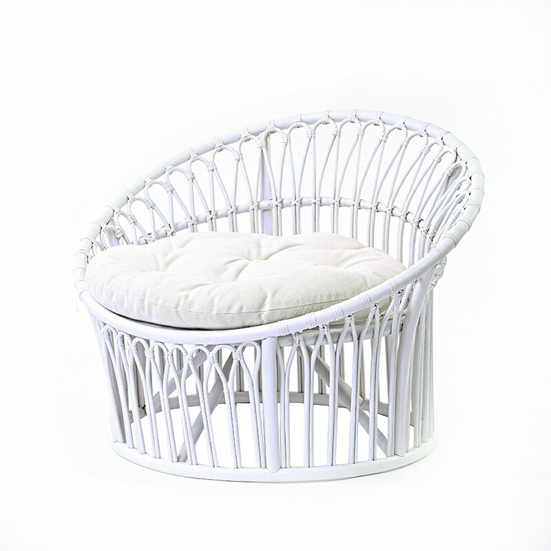 ラタン パーソナルチェア 籐家具 ク