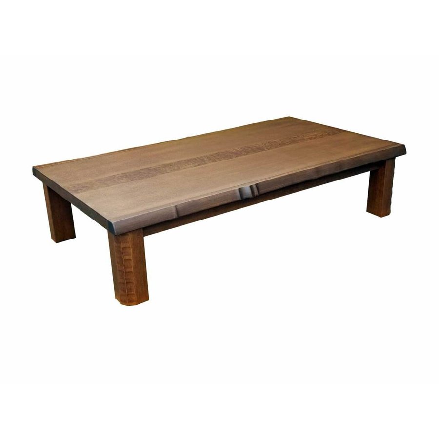 座卓 ローテーブル 150巾長方形 モダンタイプ 新和風座卓テーブル　タモ・シオジ玉杢突板　DAITI-150
