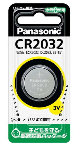 パナソニック コイン形リチウム電池 CR2032P パナソニック コイン形リチウム電池 CR2032P