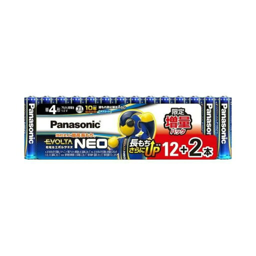 パナソニック 【エボルタネオ】乾電池増量パック 単四/12+2本入り パナソニック 【エボルタネオ】乾電池増量パック 単四/12+2本入り