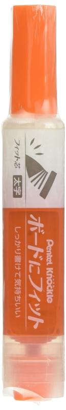 ぺんてる ホワイトボードマーカー ボードにフィット フィット芯太字 橙 オレンジ 10本 EMWL5BF-F