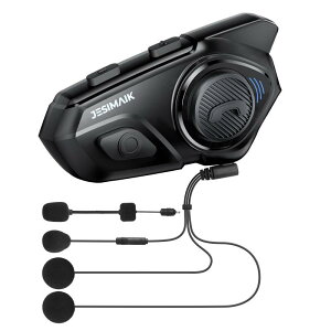 JESIMAIK バイク用インカム ノイズ低減 バイク用通信機器 音楽共有機能 最大6人同時通話 最大通信距離1500m Bluetooth5.1 通信自動復帰 日本語音声案内 ヘッドセット インターコム IP67防水 バイク
