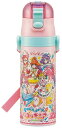 スケーター (skater) 子供用 ステンレス キッズ 水筒 直飲み 470ml トロピカル プリキュア 女の子(3)