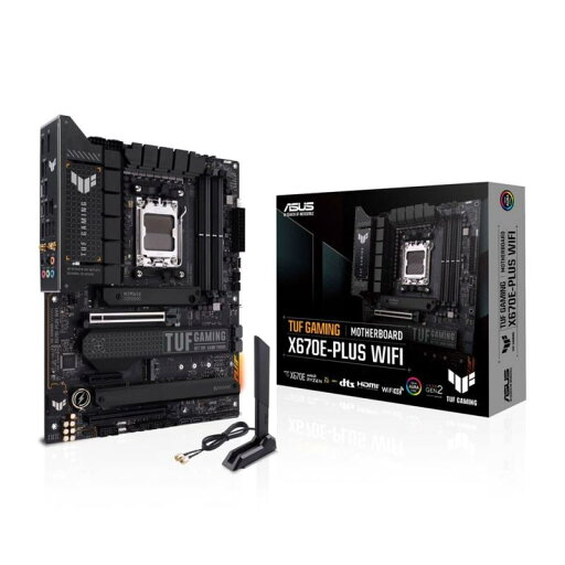 ASUS TUF GAMING X670E-PLUS WIFI AMD Ryzen 7000 シリーズ AM5 対応 X670 搭載 ATX マザーボード/品 ASUS TUF GAMING X670E-PLUS WIFI AMD Ryzen 7000 シリーズ AM5 対応 X670 搭載 ATX マザーボード/品
