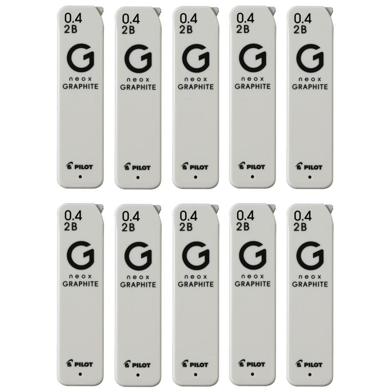 PILOT シャープ替芯 ネオックス・グラファイト 0.4mm 2B 10個 10HRFG042B