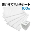 楽天 使い捨てマルチシート 100枚 使い捨て タオル ハンドタオル フェイスタオル ハンカチ 布巾 雑巾 掃除 清掃 サウナ サウナシート スパ ジム サロン...
