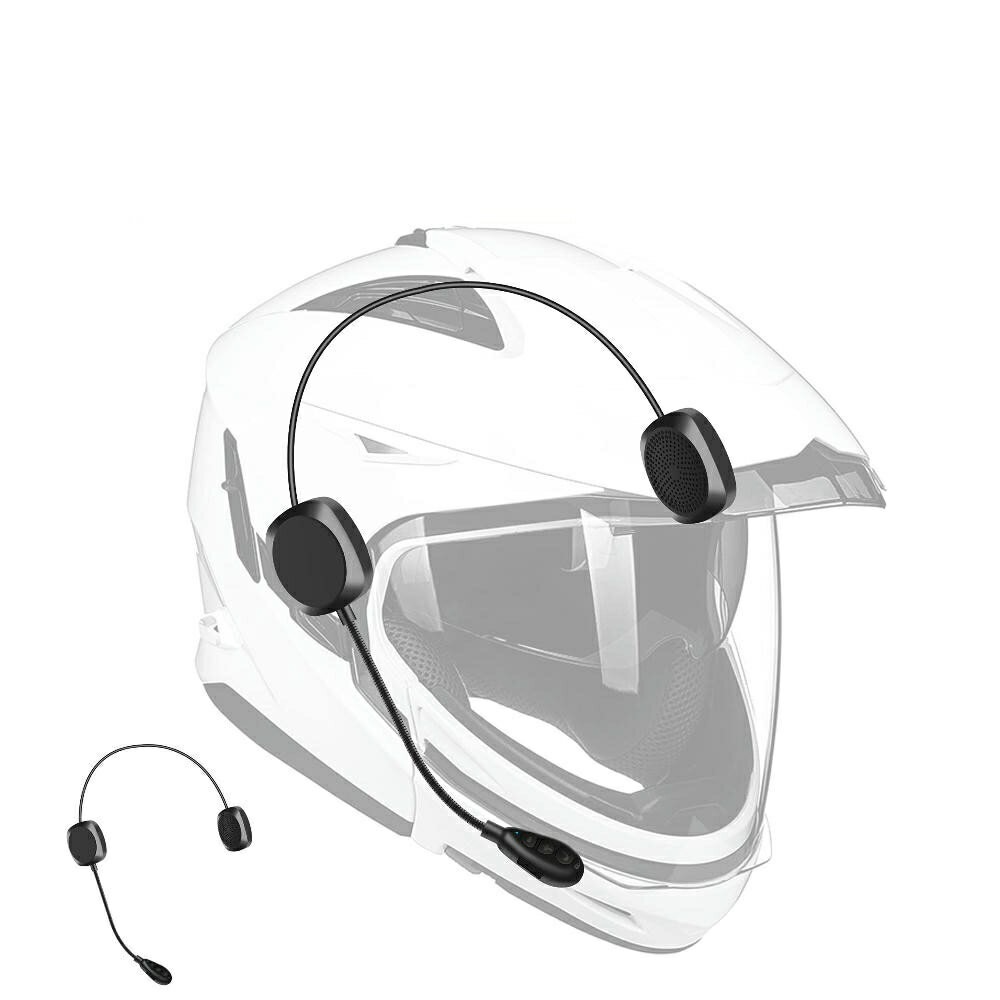 インカム バイク イヤホン マイク ブルートゥース5.0 ヘルメット用 ヘッドセット ハンズフリー 通信 スピーカー ワイヤレス 音楽/音声コントロール/通話 MH05