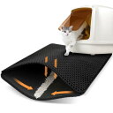 【お買い物マラソンP最大47倍】猫砂マット 猫の砂取りマット 猫 トイレ マット 猫 マット 砂 二重構造 滑り止めマット 飛散防止 防カビ防臭防水布 軽量 超...