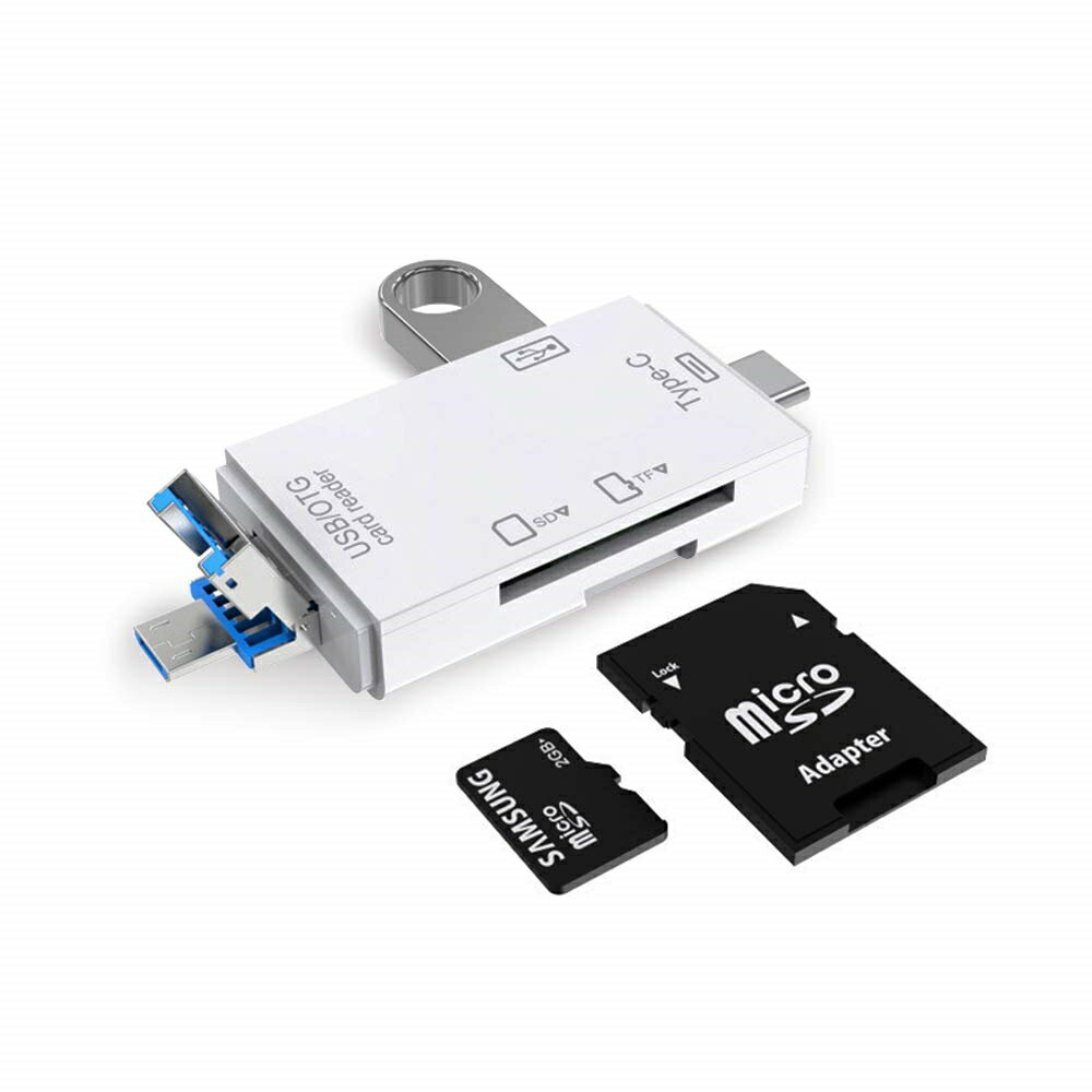 【お買い物マラソンP最大47倍】SDカードリーダー Type-C/Micro usb/USB 3-in-1 カードリーダー【PC/Macbook/Android/タブレット対応】