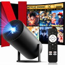 【 4000円OFFクーポン・7月新発売! 】JOWLURK プロジェクター 家庭用 【公式 Netflix APP利用可能 20000LM 明るさプラス 270°回転 自動台形補正】 小型 天井投影 4k Wi-Fi6 Bluetooth5.4 スマホ ネトフリ DVD PS4 Switch 対応 リモコン付き switch対応 プロジェクターps4