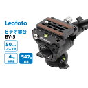 Leofoto (レオフォト) BV-5 ビデオ雲台 一脚・三脚用 油圧式フルード雲台 3/8インチ対応 プレートQP-70N付属 アルカスイス互換【並行輸入品】