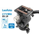 【6カ月保証】Leofoto (レオフォト) BV-1R ビデオ雲台 一脚・三脚用 油圧式フルード雲台 3/8インチ対応 プレートNP-50付属 アルカスイス互換【並行輸入品】