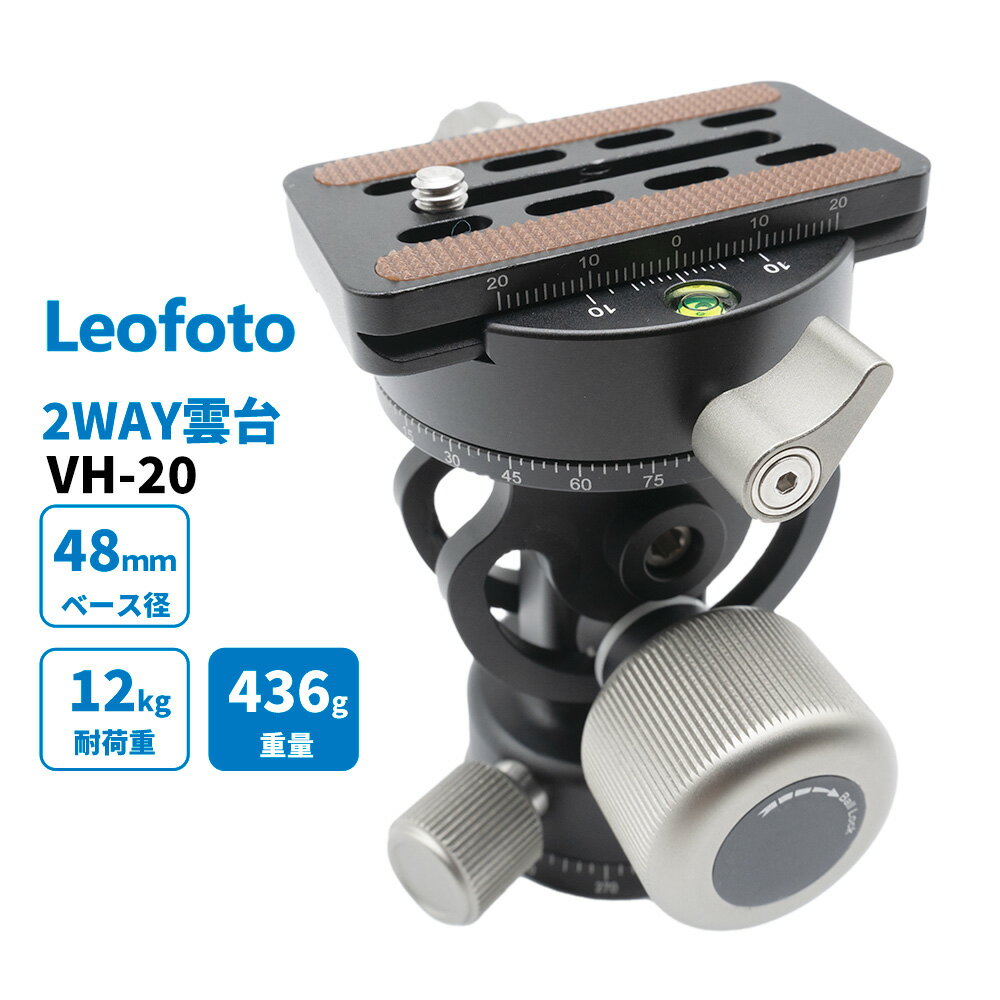 Leofoto (쥪ե) VH-20+QP-70 2WAY  ӡ 3/8,1/4бץ졼QP-70N° 륫ߴ¹͢ʡ