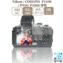 ガラスフィルム COOLPIX P1100 / P950 / P1000 専用 Nikonカメラ対応 液晶保護フィルム 強化ガラス 硬度9H