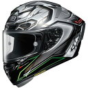 ショウエイ X-14 バイク用 ヘルメット エックス-フォーティーン エアロダイン グリーン/シルバー【 X-Fourteen aerodyne TC4 GREEN/SILVER】 サイズ(S M XL XXL)