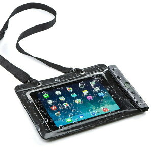 iPad・タブレット 防水ケース iPad Air＆10.5インチ対応 スタンド機能付 汎用ケース 水中撮影 防水カバー 海・プール・お風呂に