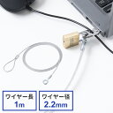 セキュリティ セキュリティワイヤ 直径2.2mm 長さ1m