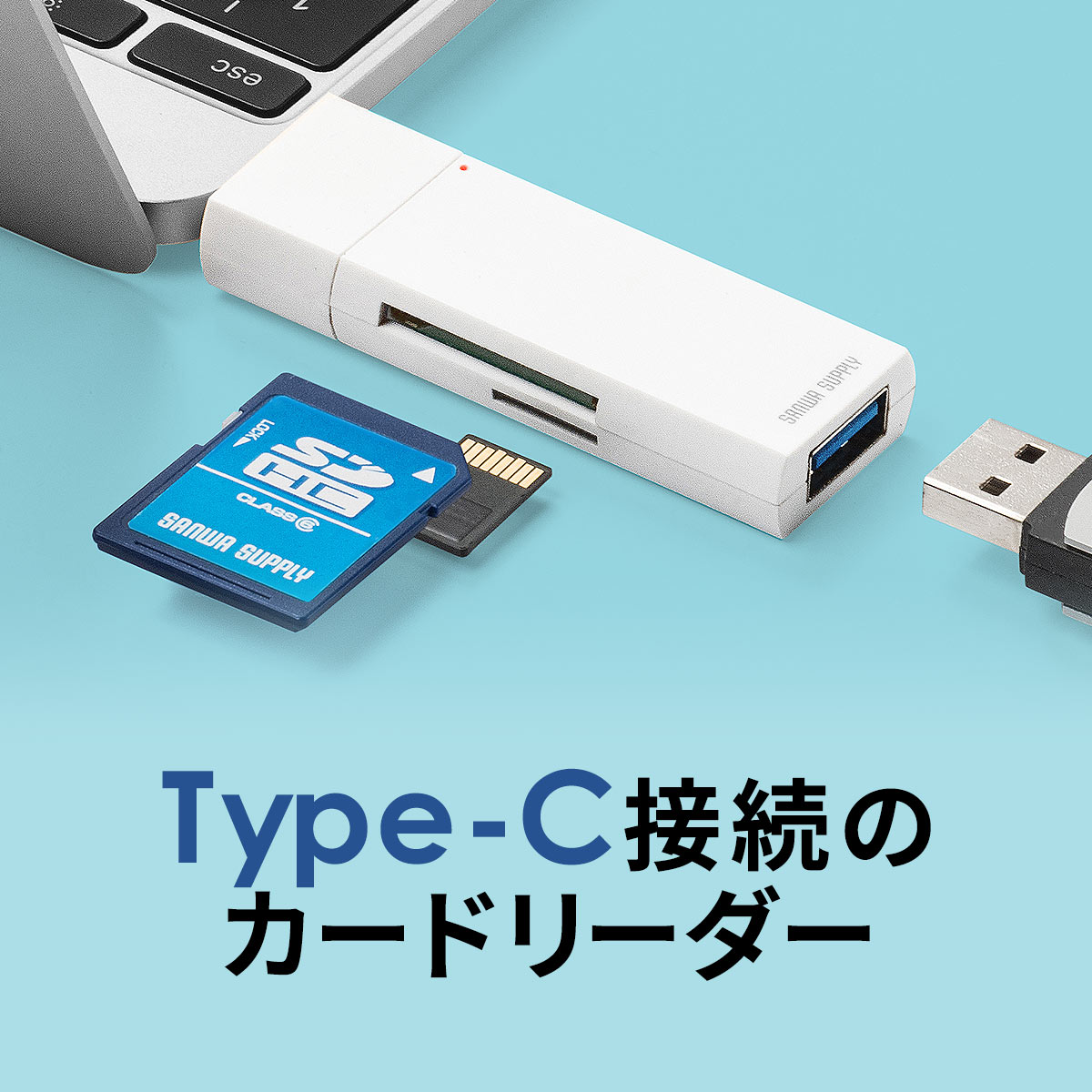 USB Type-C カードリーダー USBハブ sdカ