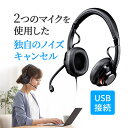 ヘッドセット USB ステレオ USB接続 両耳 有線 ノイズキャンセリングマイク WEB会議 テレワーク リモートワーク ゲーム ビジネス ボイスチャット テレワーク コールセンター Zoom Microsoft Teams PS4 PS5