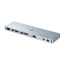 ドッキングステーション 2画面出力対応 2つ USB-C接続 PD60W対応 4K/60Hz対応 HDMI DisplayPort USB3.0 ACアダプタ付...