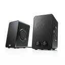 PCスピーカー 有線 3.5mm接続 USB給電 6W出力 低音強調パッシブラジエーター搭載 コンセント不要