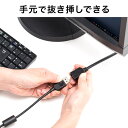 ディスプレイポート延長ケーブル 2m ブラック 4K/60Hz対応 オス/メス バージョン1.2準拠品 DisplayPort延長ケーブル 3