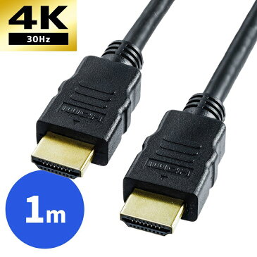 HDMIケーブル 1m Ver1.4規格 PS4 XboxOne フルハイビジョン対応 ［500-HDMI001-1］【サンワダイレクト限定品】【ネコポス対応】【ネコポス対応】【楽天BOX受取対象商品】