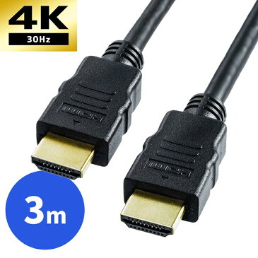 HDMIケーブル 3m Ver1.4規格 Xbox360 PS3 フルハイビジョン対応 ［500-HDMI001-3］【サンワダイレクト限定品】