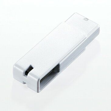 USBメモリ 1GB 名入れ対応 紛失防止 ストラップ付き キャップレス ホワイト USBメモリー 入学 卒業 おしゃれ