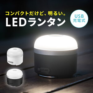 LEDランタン 充電式 コンパクト 最大600ルーメン マグネット フック 対応 USB充電対応