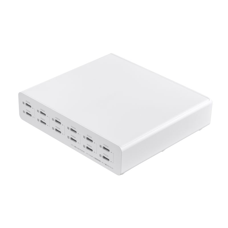 【6/4(木)20時開始！最大10%OFFクーポン配布中】 USB充電器 Type-C 12ポート PD20W 合計最大144W 一括電源スイッチ付き スマホ タブレット ACA-PD112 サンワサプライ