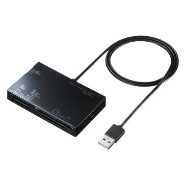 USB2.0 カードリーダー（ブラック）［ADR-ML19BK］