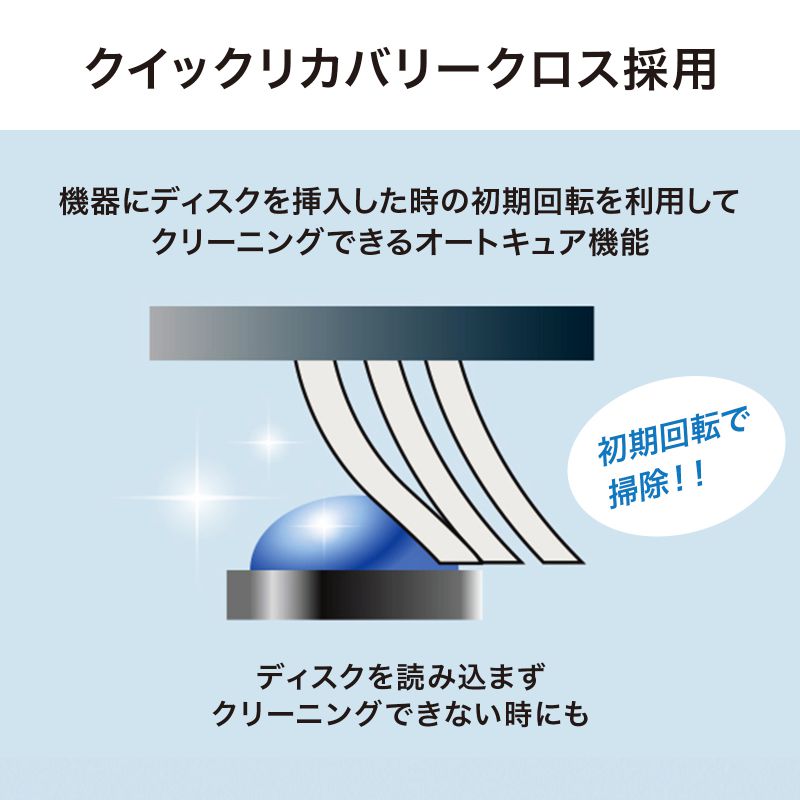 マルチレンズクリーナー 湿式 CD DVD ブルーレイ ゲーム機 読み込みエラー解消 オートキュア対応 深刻なトラブル 強力クリーニング オートスタート機能CD-MDWAT2 2