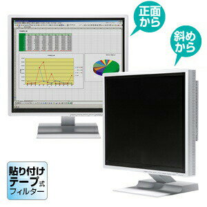 プライバシーフィルター 覗き見防止 17.0型対応 OAフィルター 画面フィルター ［CRT-PF170T］【サンワサプライ】【送料無料】