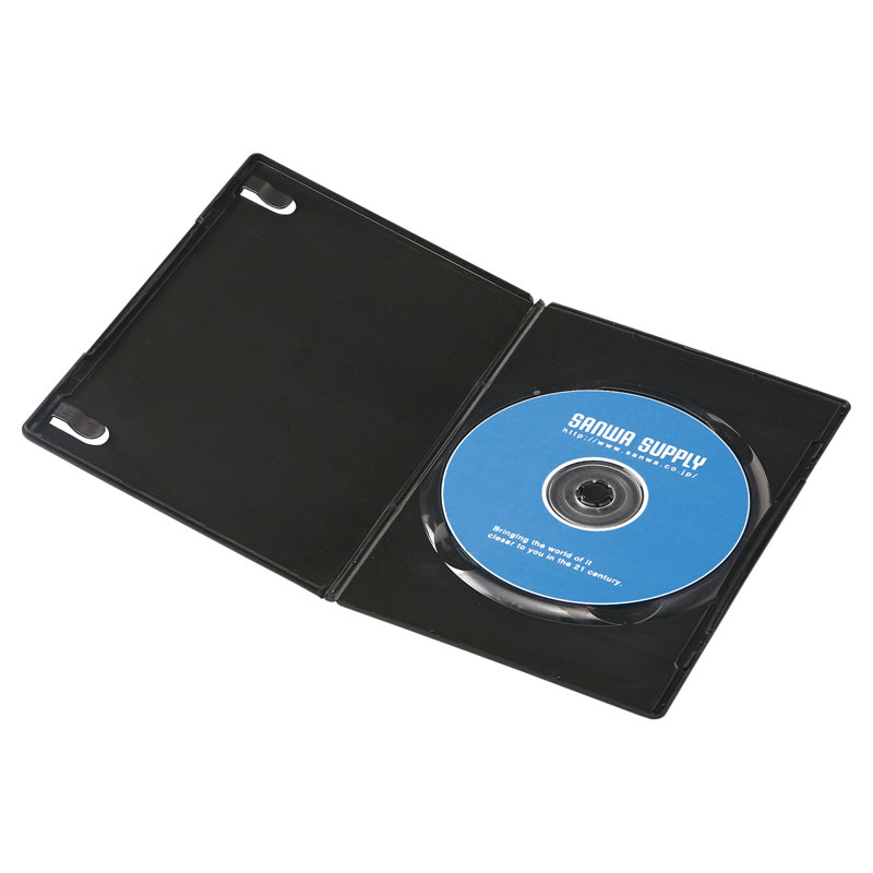 スリムDVDトールケース（1枚収納 30枚セット ブラック） DVD-TU1-30BKN サンワサプライ