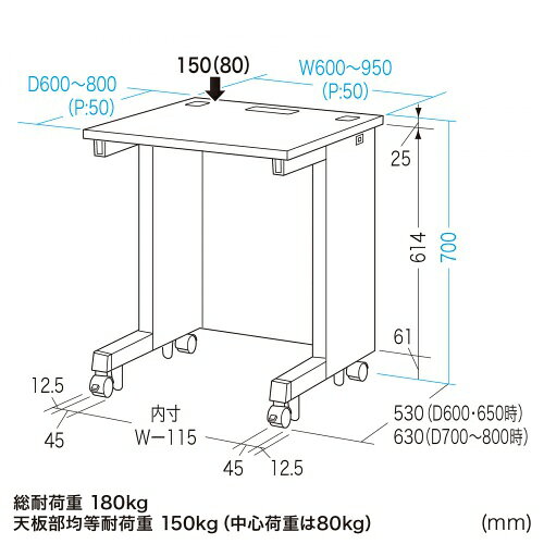 サンワダイレクト楽天市場店のeデスク オフィスデスク 事務机 平机 セミーオーダーデスク 特注 ブラック 幅75cm 奥行75cm 高さ70cm【受注生産品】｜アングル2