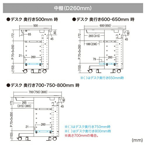 【クーポンで200円OFF!6/11(木) 1:59まで】eデスク セミーオーダーデスク 中棚 幅100cm用 ブラック 奥行26cm EN-1003BK [2]