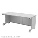 【火曜限定 クーポンで3000円OFF】eデスク オフィスデスク 事務机 平机 セミーオーダーデスク 特注 グレー 幅175cm 奥行70cm 高さ70cm【受注生産品】
