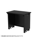 【本日限定:クーポンで3000円OFF】eデスク オフィスデスク 事務机 平机 セミーオーダーデスク 特注 ブラック 幅75cm 奥行50cm 高さ72cm【受...