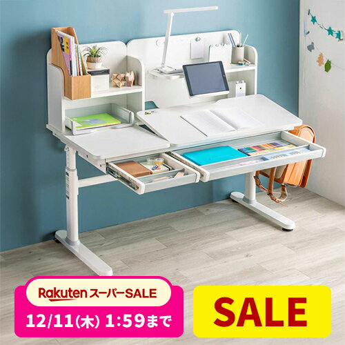 【楽天1位受賞】学習机 勉強机 多機能 学習デスク タブレット対応 手動昇降 チルト天板 シェルフ付 大人 低ホルムアルデヒド かわいい おしゃれ シンプル