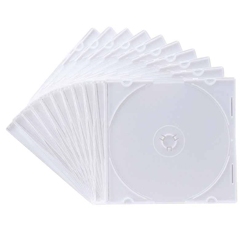 Blu-ray・DVD・CDケース（スリムタイプ・10枚セット・ホワイト） FCD-PU10MWN サンワサプライ