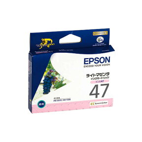 エプソン 純正インク ICLM47 （ライトマゼンタ） インクカートリッジ ブドウ 【EPSON】