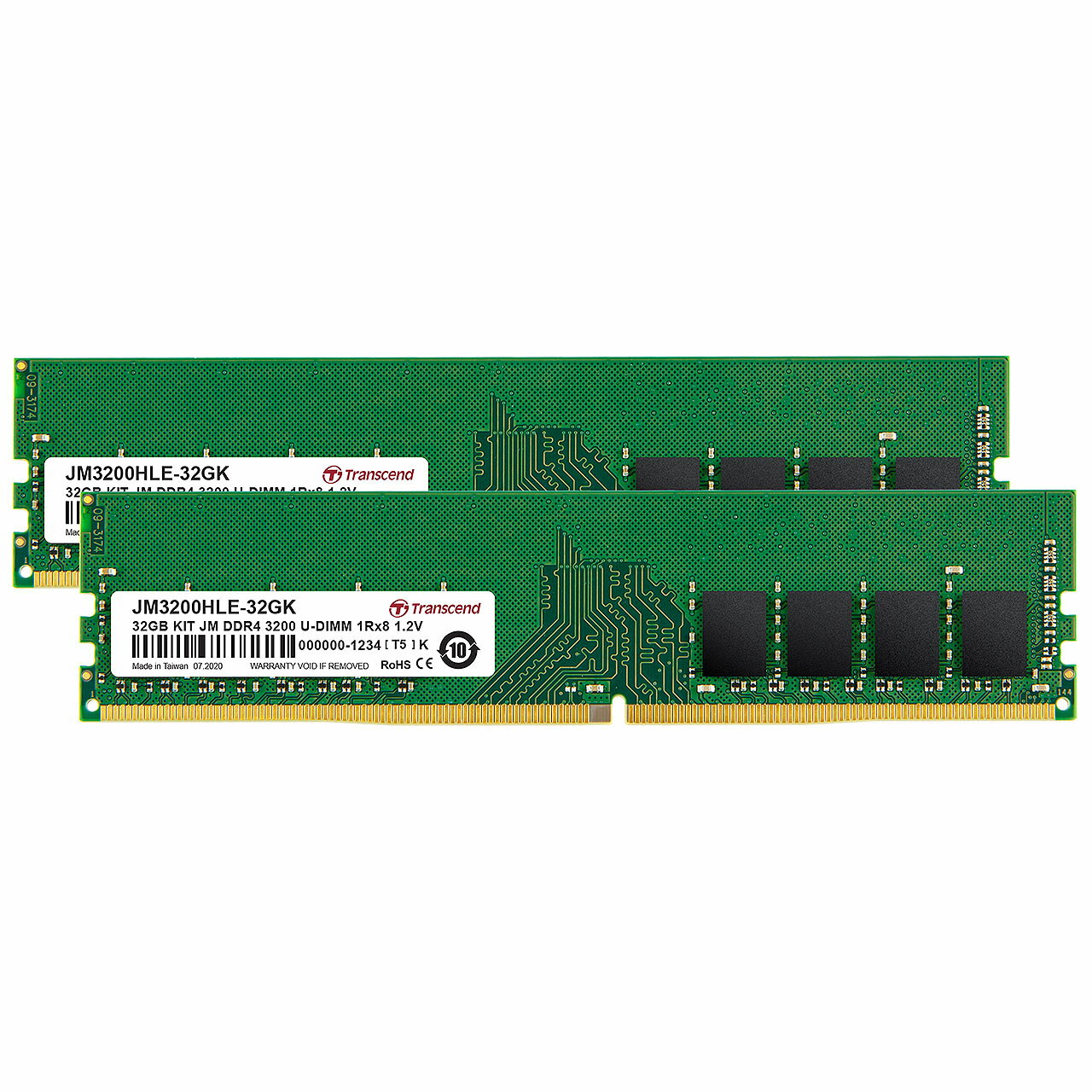 Transcend デスクトップ用メモリ 16GB 2枚セット DDR4 320U-DIMM 1Rx8 Dual Kit JM3200HLE-32GK