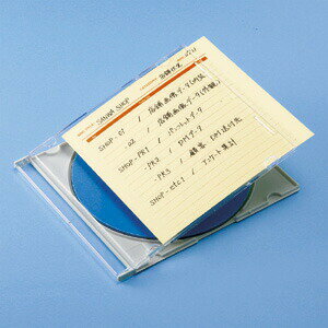 【楽天1位受賞】手書き用CD/DVD インデックスカード（イエロー） JP-IND6Y サンワサプライ